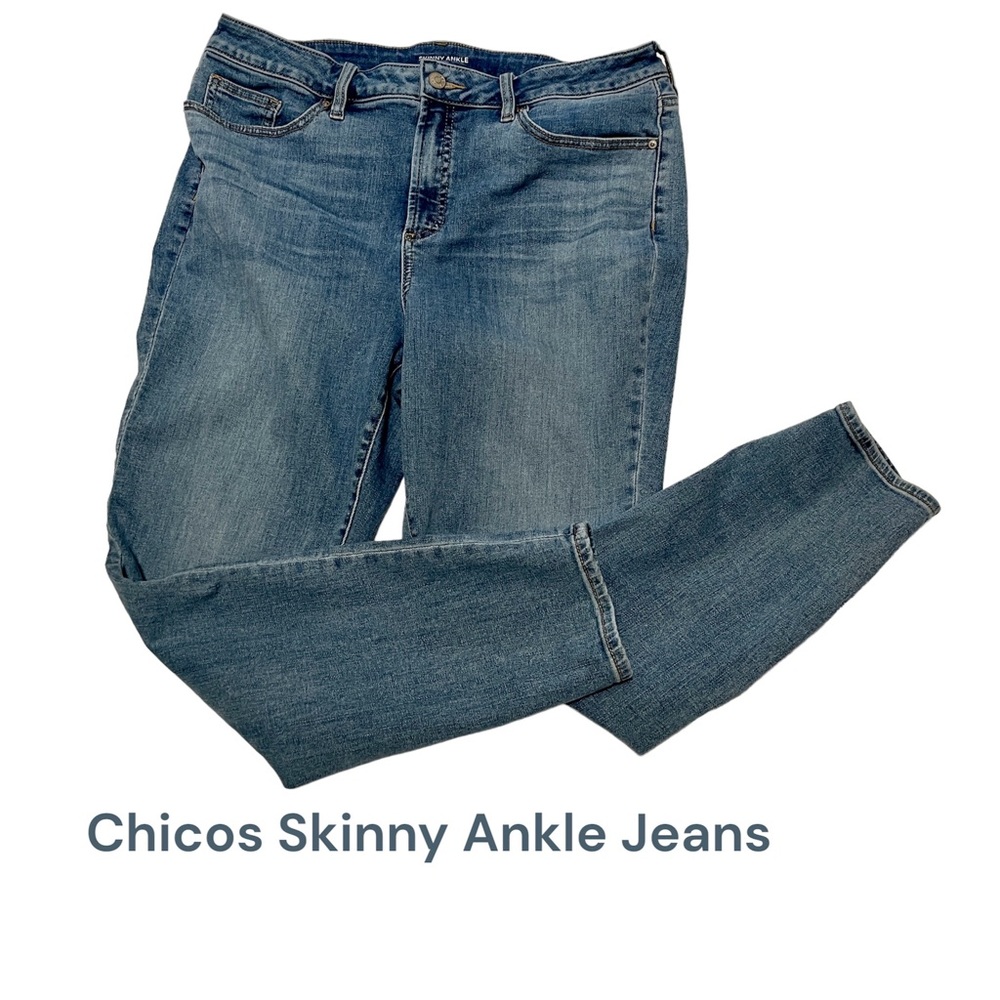 Chico’s Skinny Ankle Jeans Size 2 (Size 12)